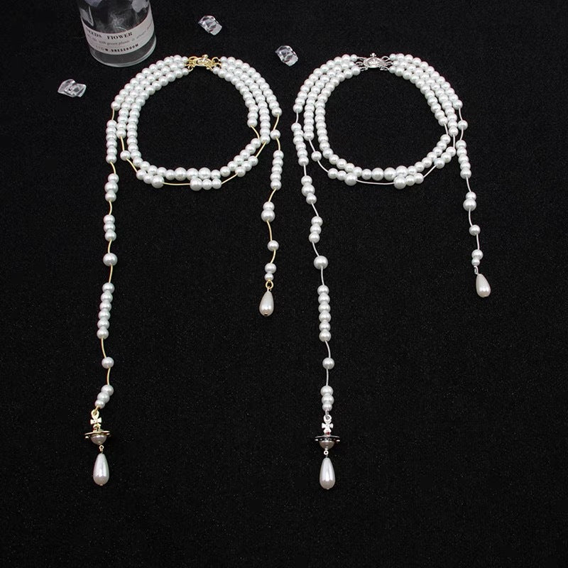 Replica Vivienne Westwood Broken Pearl Necklace