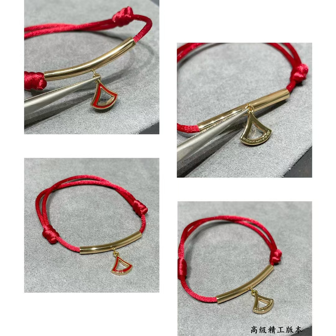 Replica Bvlgari Lucky Red Rope Bracelet