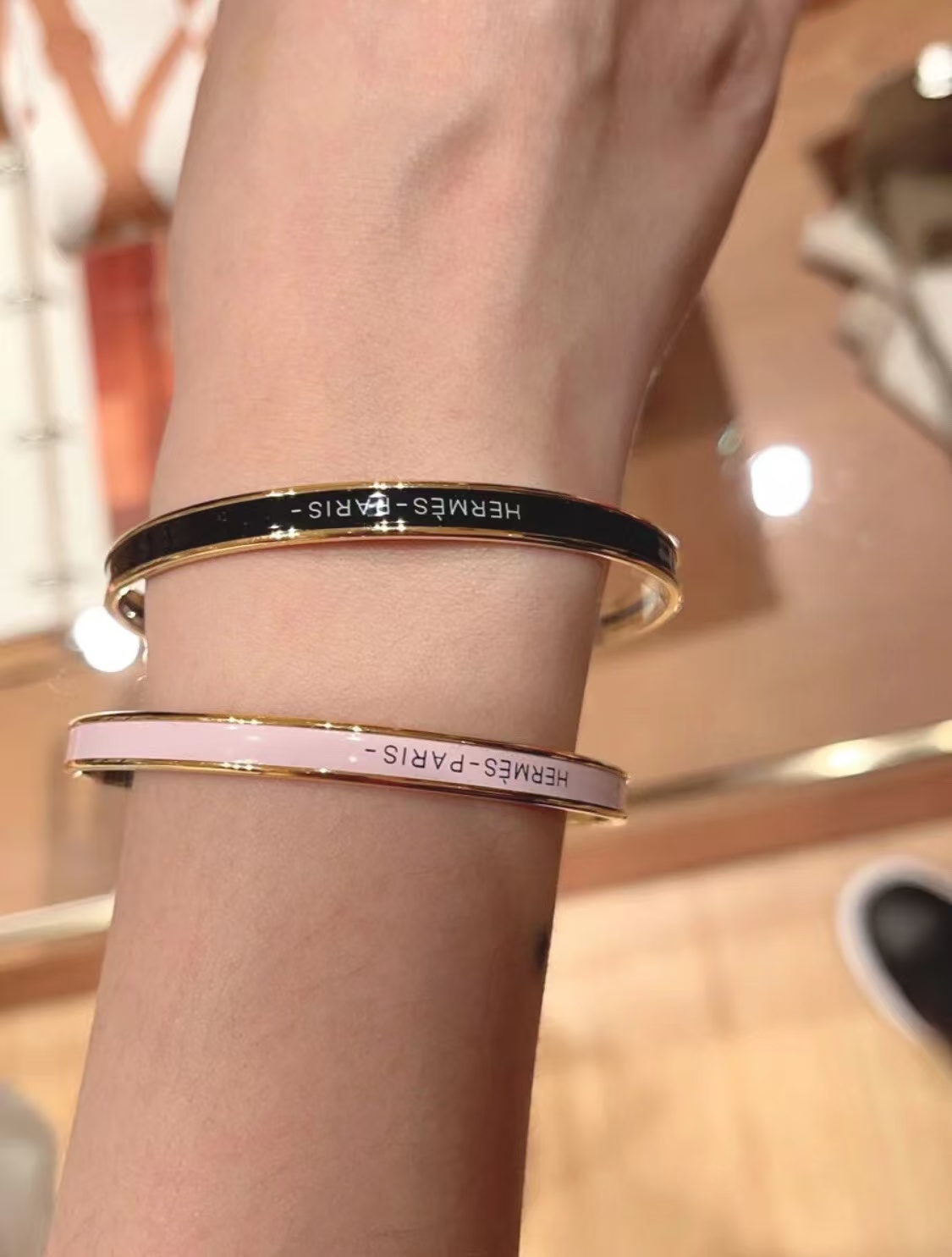 Replica Hermes Colorful Enamel Bracelet