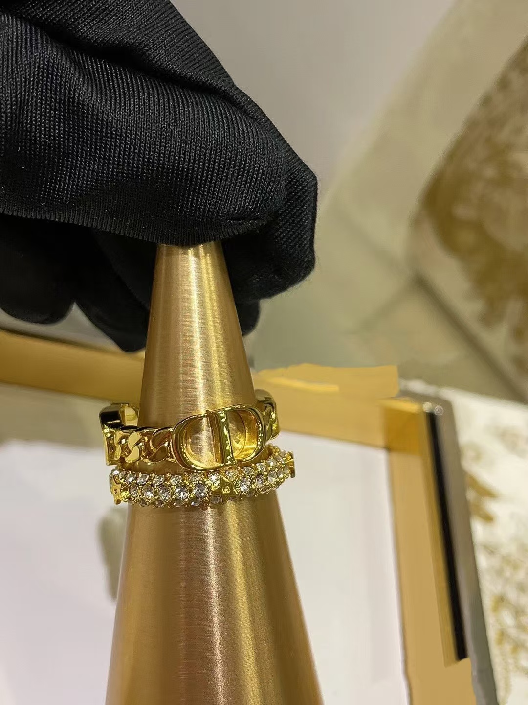 Replica Dior CD Star Stacking Rings - 2 Pieces