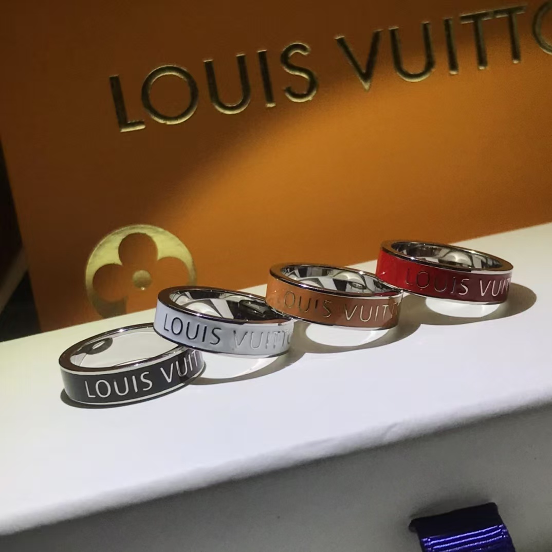 Replica Louis Vuitton Enamel Pattern Ring
