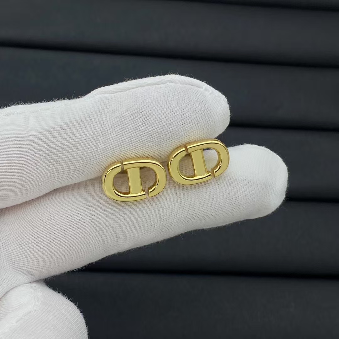 Replica Dior Minimalistic CD Stud Earrings