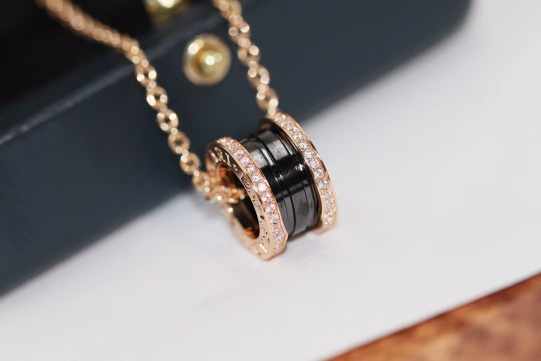Replica Bvlgari B.zero1 Necklace - Ceramic & Diamond