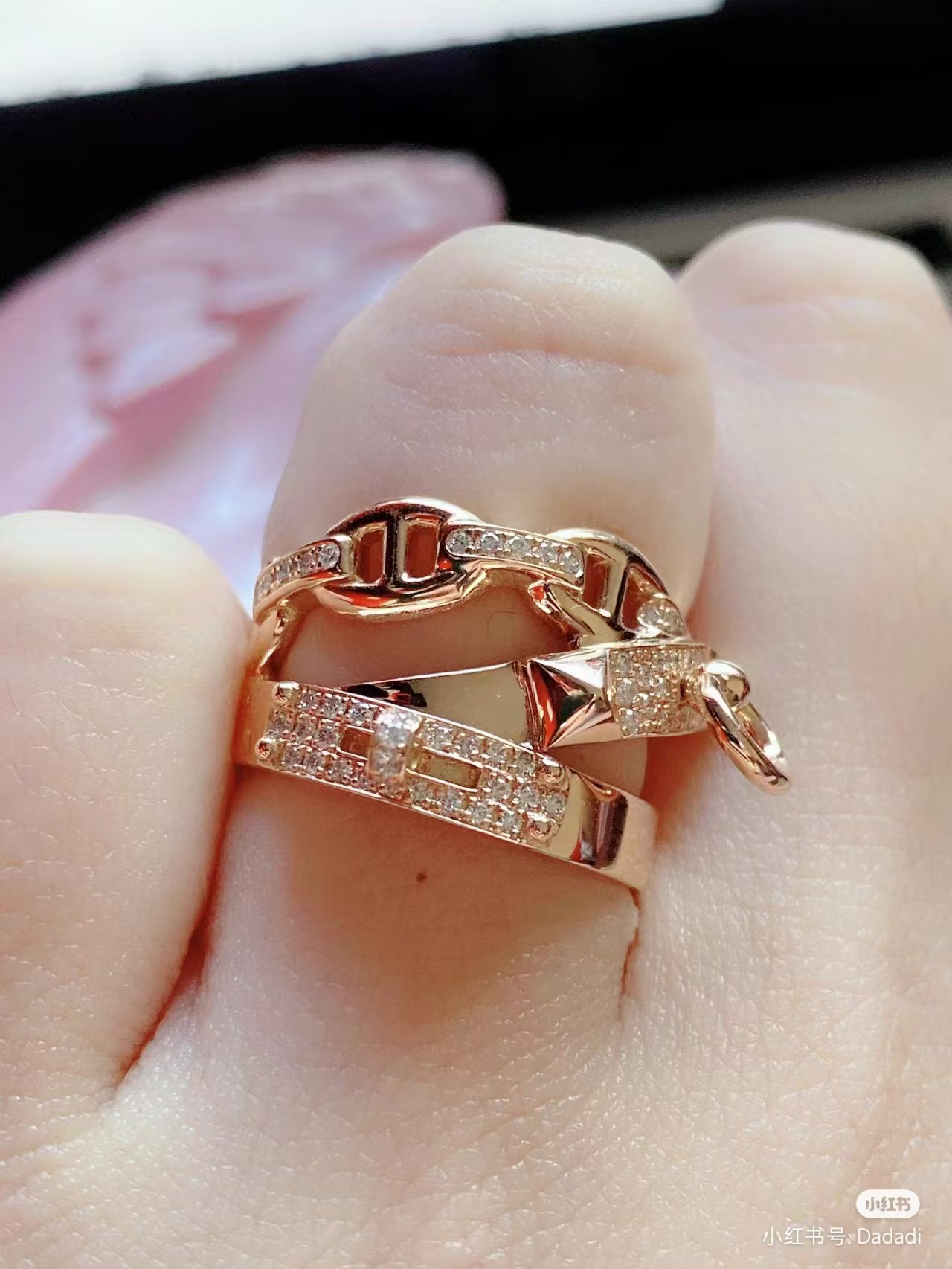 Replica Hermes Chaine D'ancre Enchainee Ring