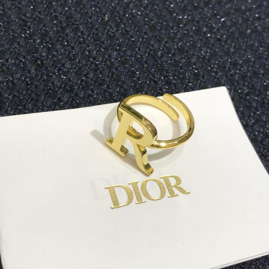 Replica Dior Separate Letters Rings - 4 Pieces
