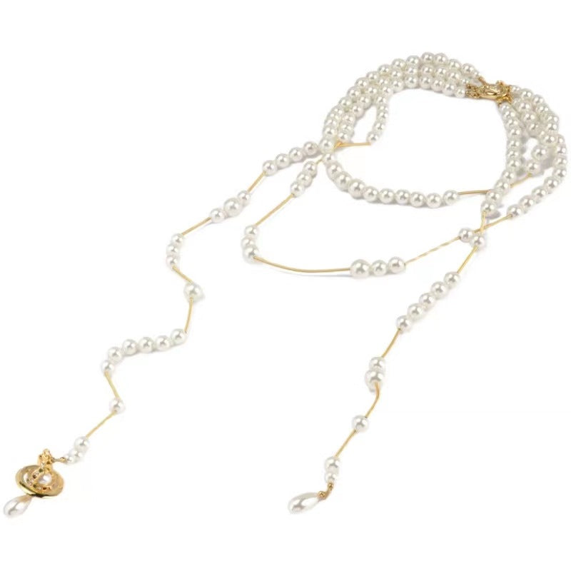 Replica Vivienne Westwood Broken Pearl Necklace
