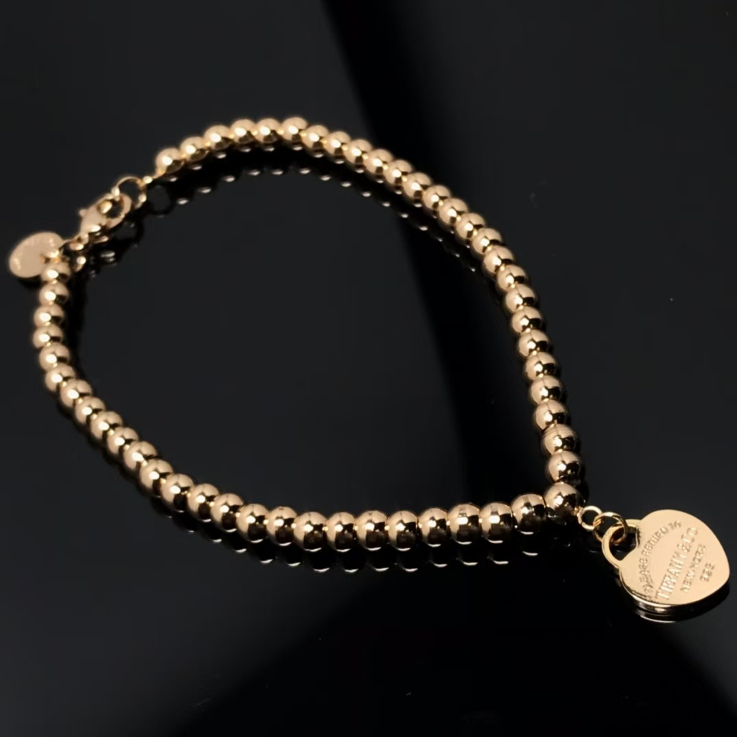 Replica Tiffany Heart Tag Bead Bracelet