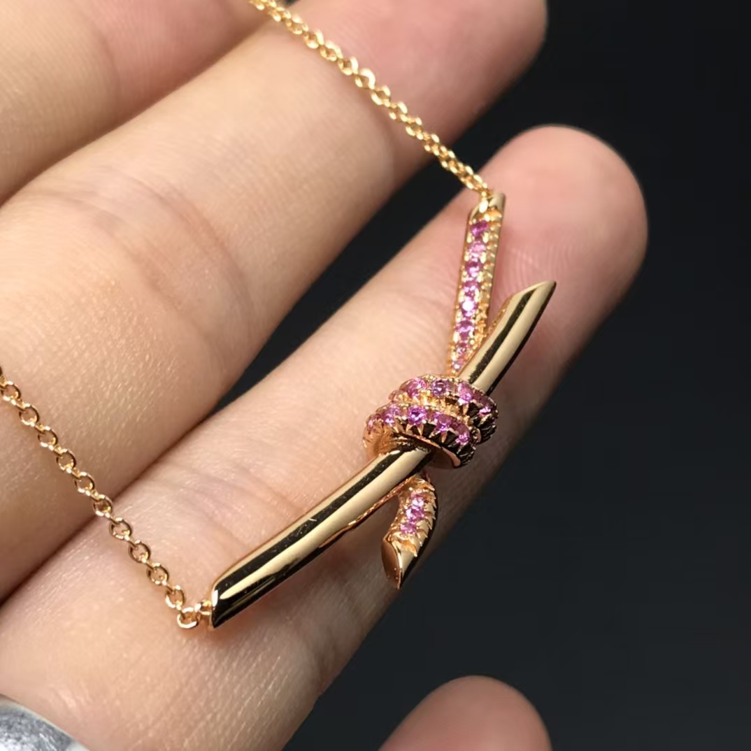 Replica Tiffany Knot Pendant Necklace