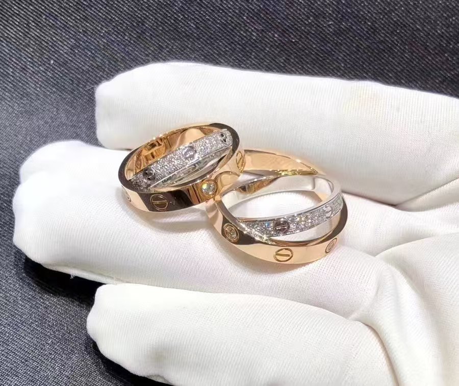 Replica Cartier LOVE Ring - Mixed Metal Color