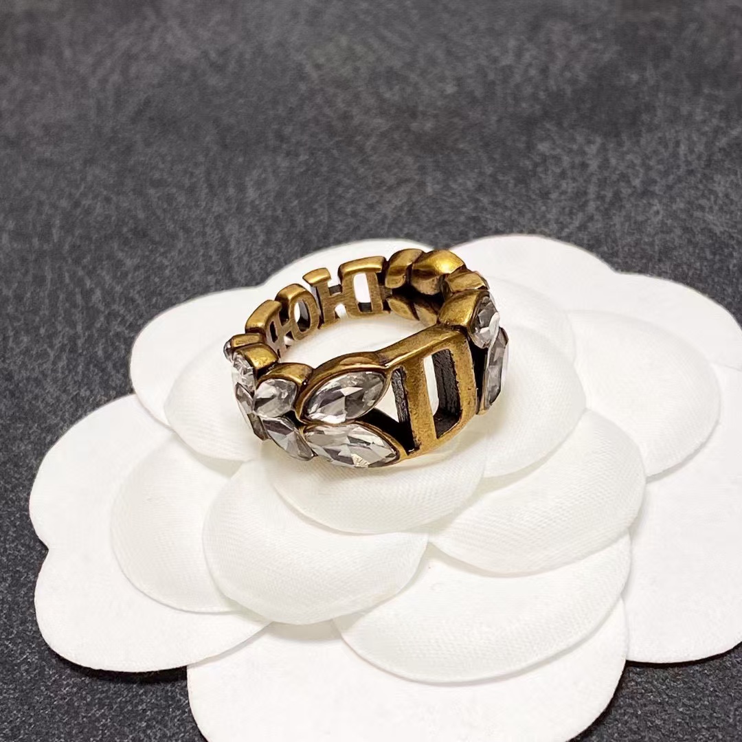 Replica Dior Vintage Rhinestone Ring