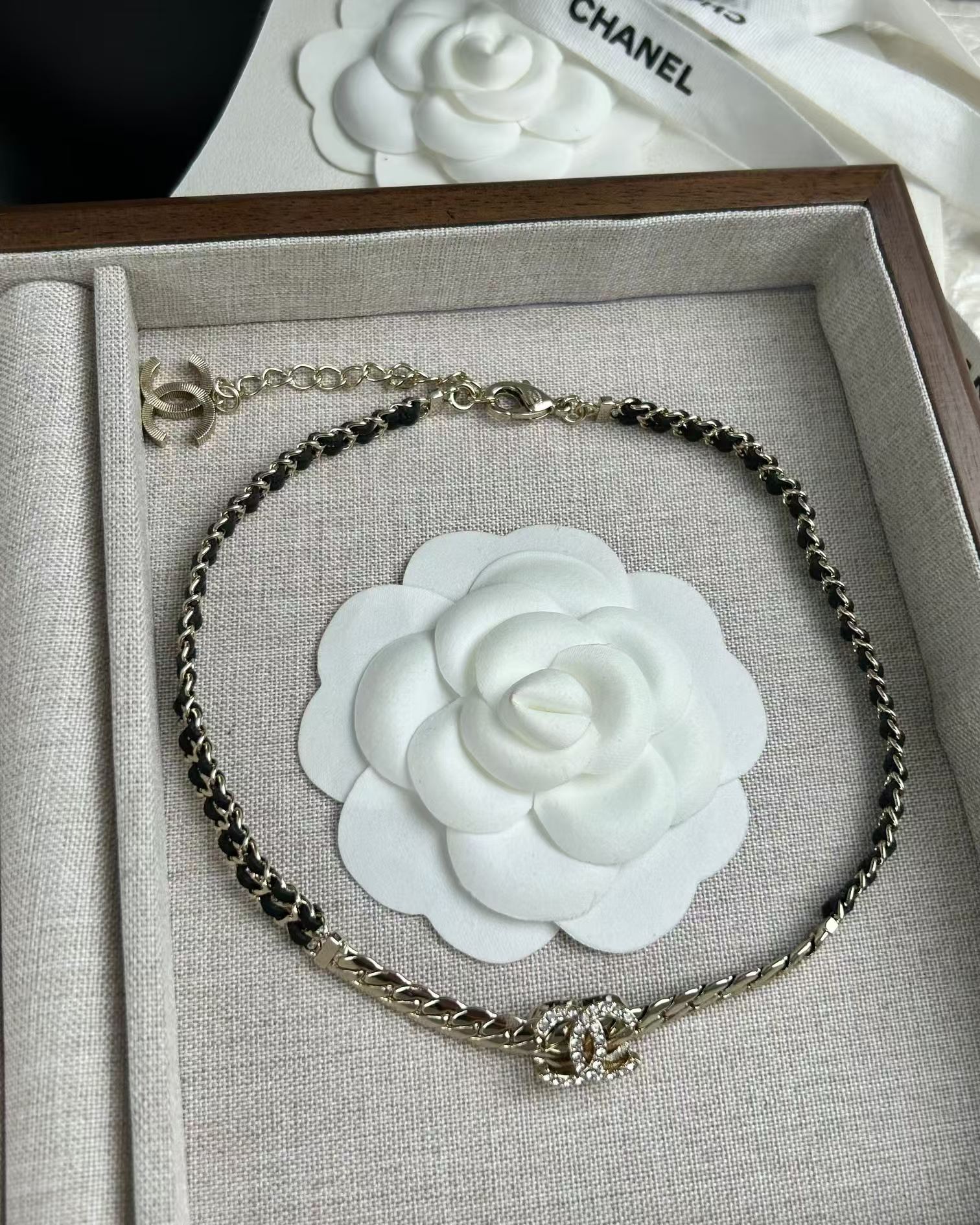 Replica Chanel Leather Choker Necklace