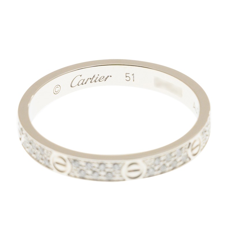 Replica NEW CARTIER LOVE RING B4218251 18kt WHITE GOLD & DIAMONDS  SILVER