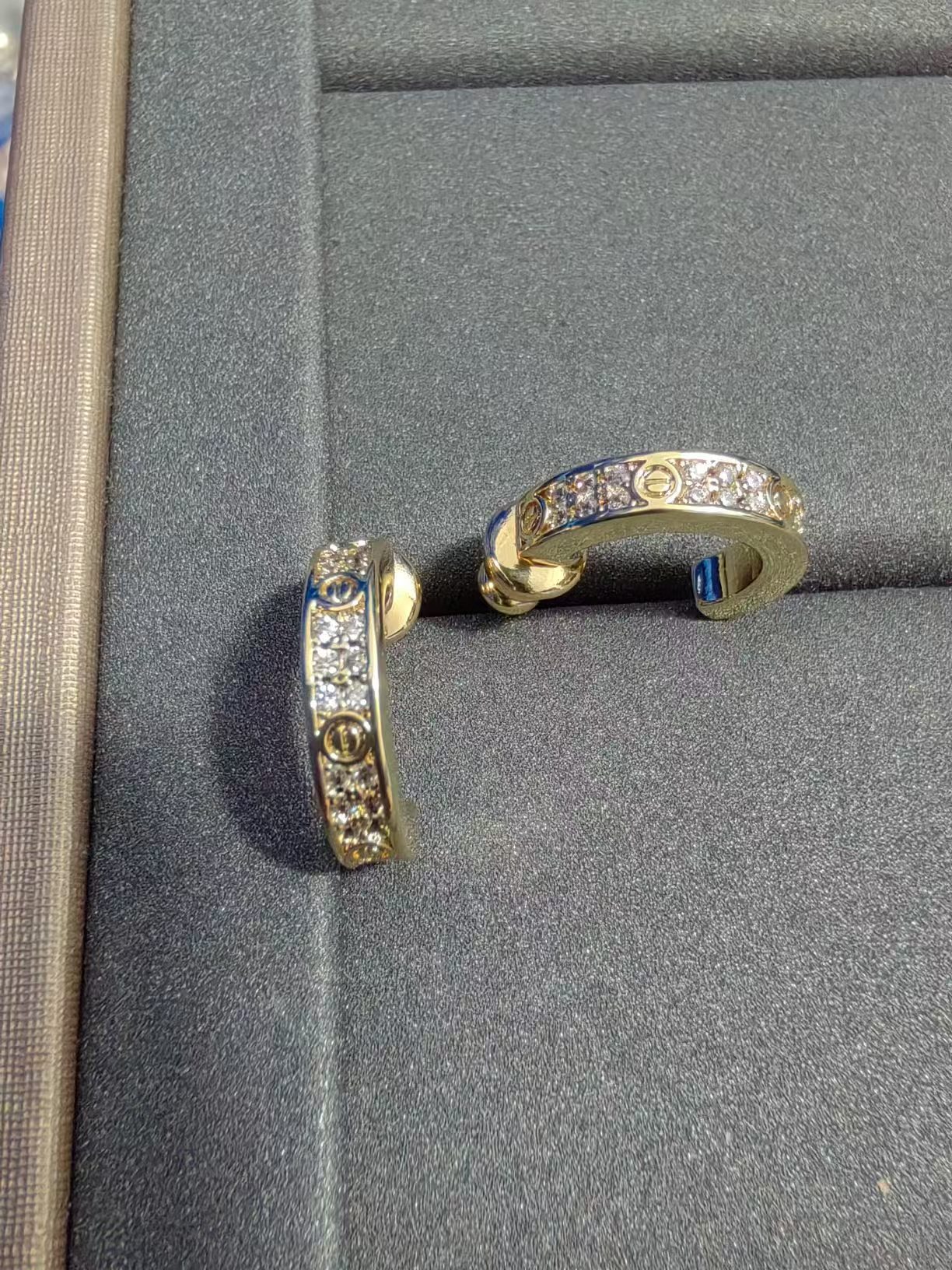 Replica Cartier C Shape Earrings