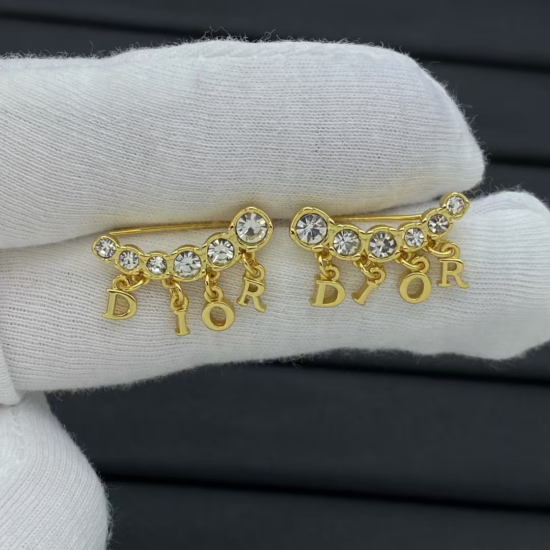 Replica Dior Letter Drop Earrings