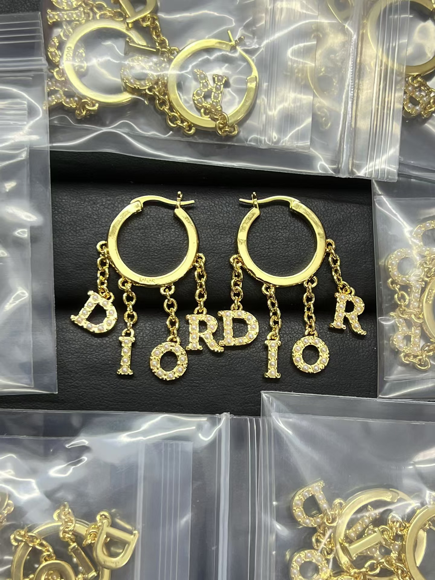 Replica Dior Letter Tassel Earrings