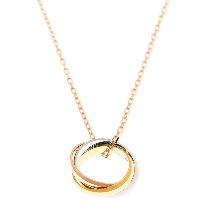 Replica NEW CARTIER TRINITY NECKLACE B7224574  SILVER 18kt WHITE GOLD