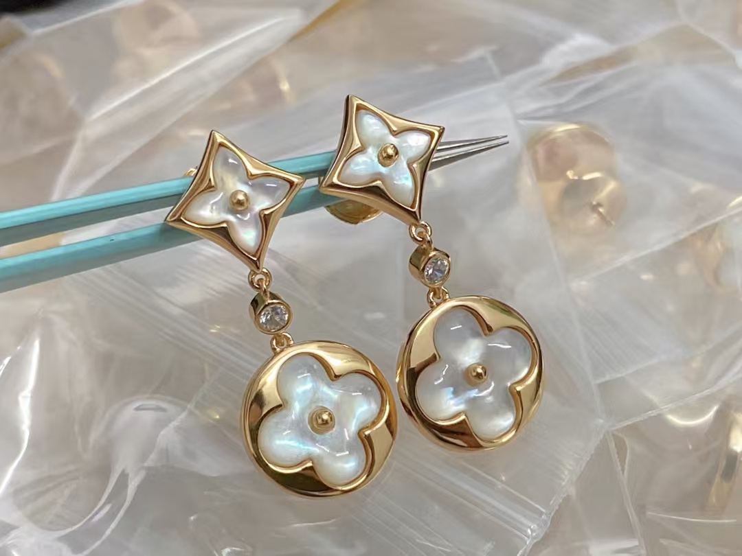 Replica Louis Vuitton Color Blossom Long Earrings