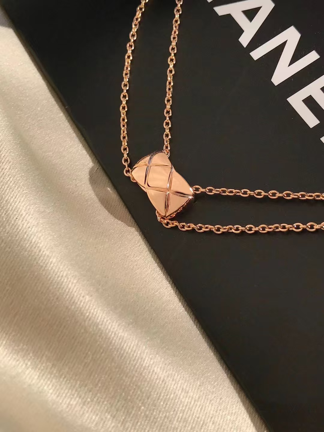 Replica Chanel Coco Crush Rose Gold Necklace