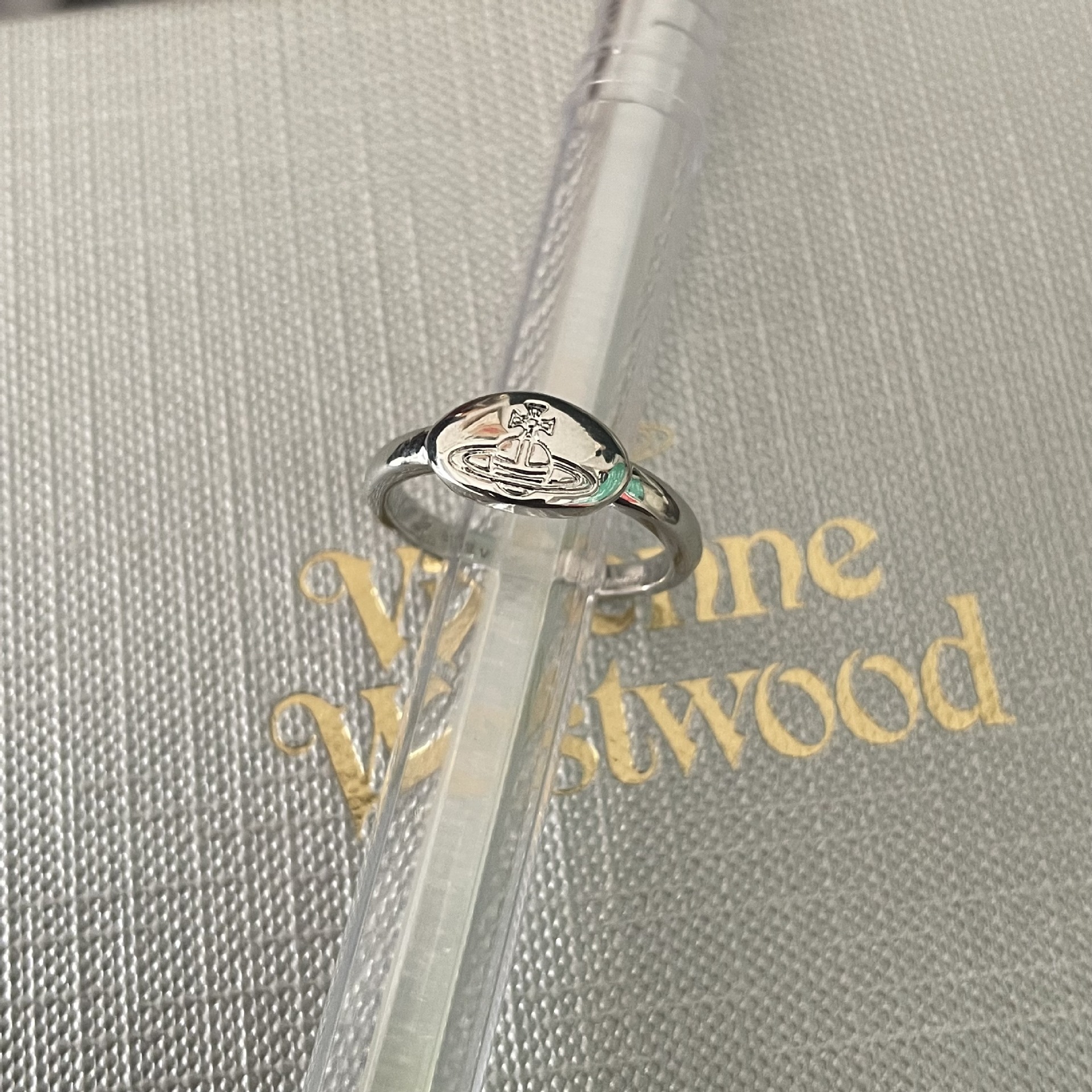 Replica Vivienne Westwood Debossed Stamped Saturn Ring