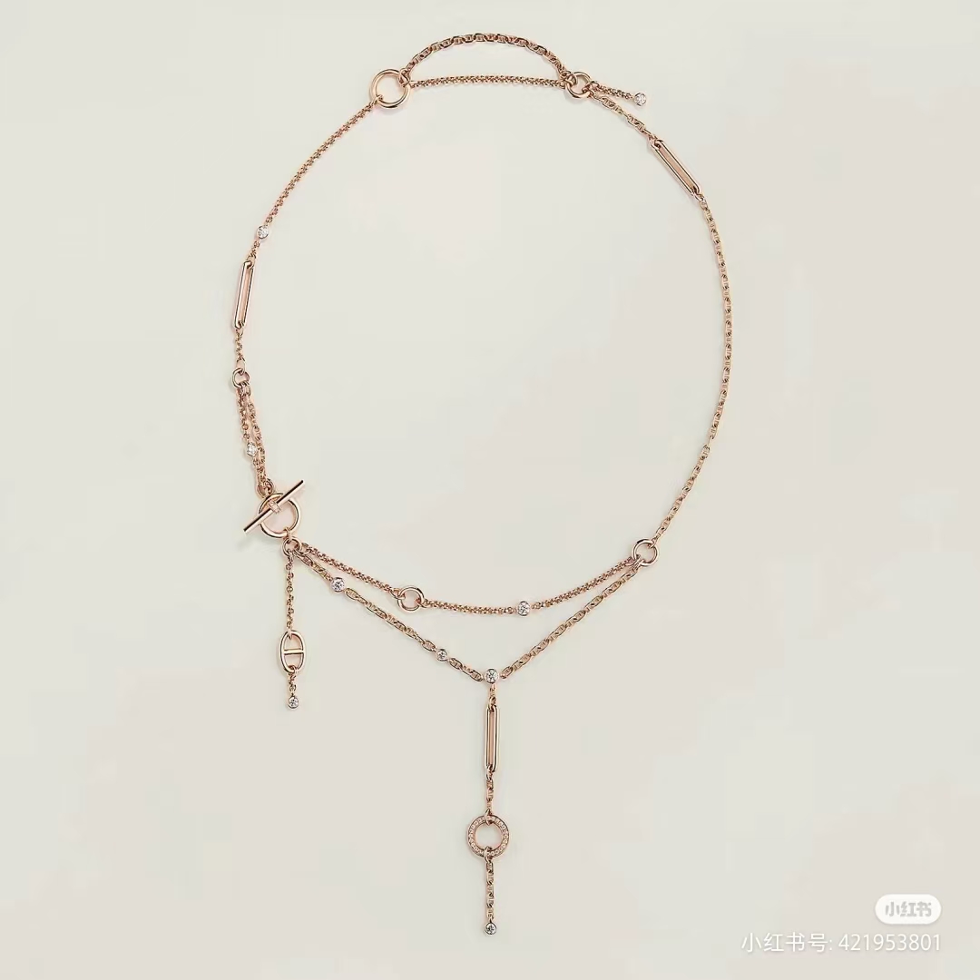 Replica Hermes Drop Pendant Y Necklace