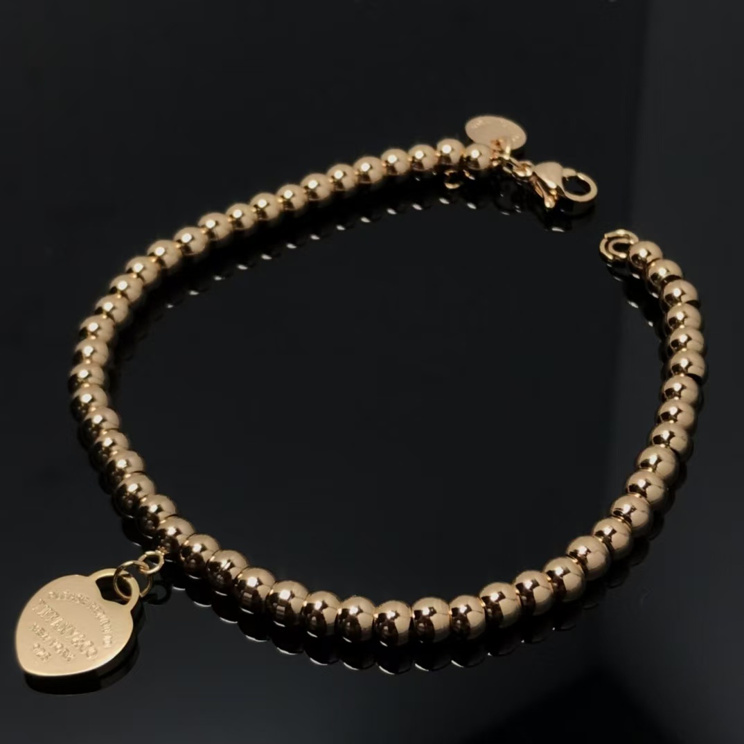 Replica Tiffany Heart Tag Bead Bracelet