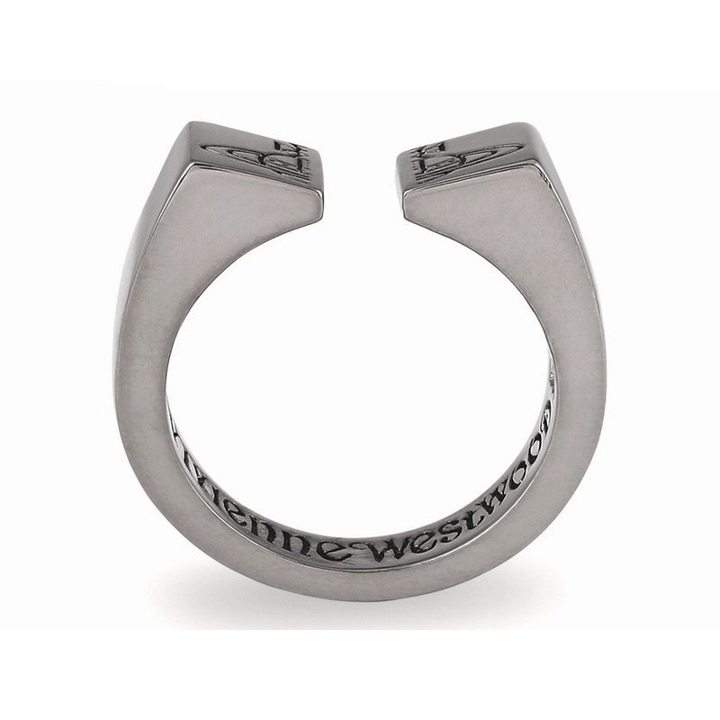 Replica Vivienne Westwood Punk Unisex Style Wide Band Stamped Saturn Couple Ring