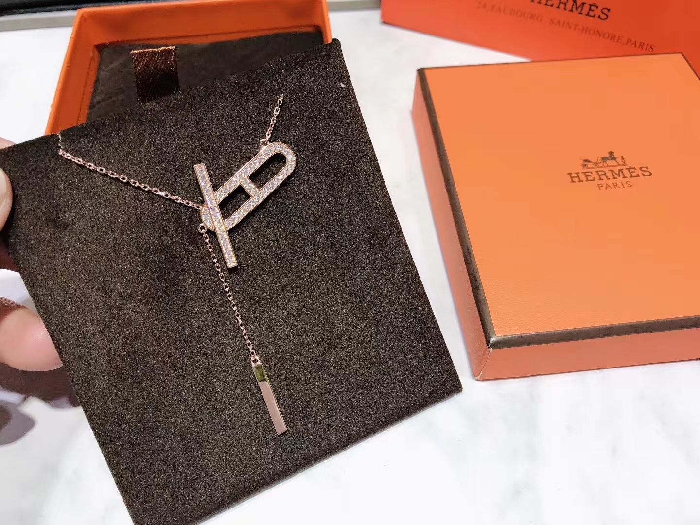 Replica Hermes Hot Sale Pig Nose Necklace