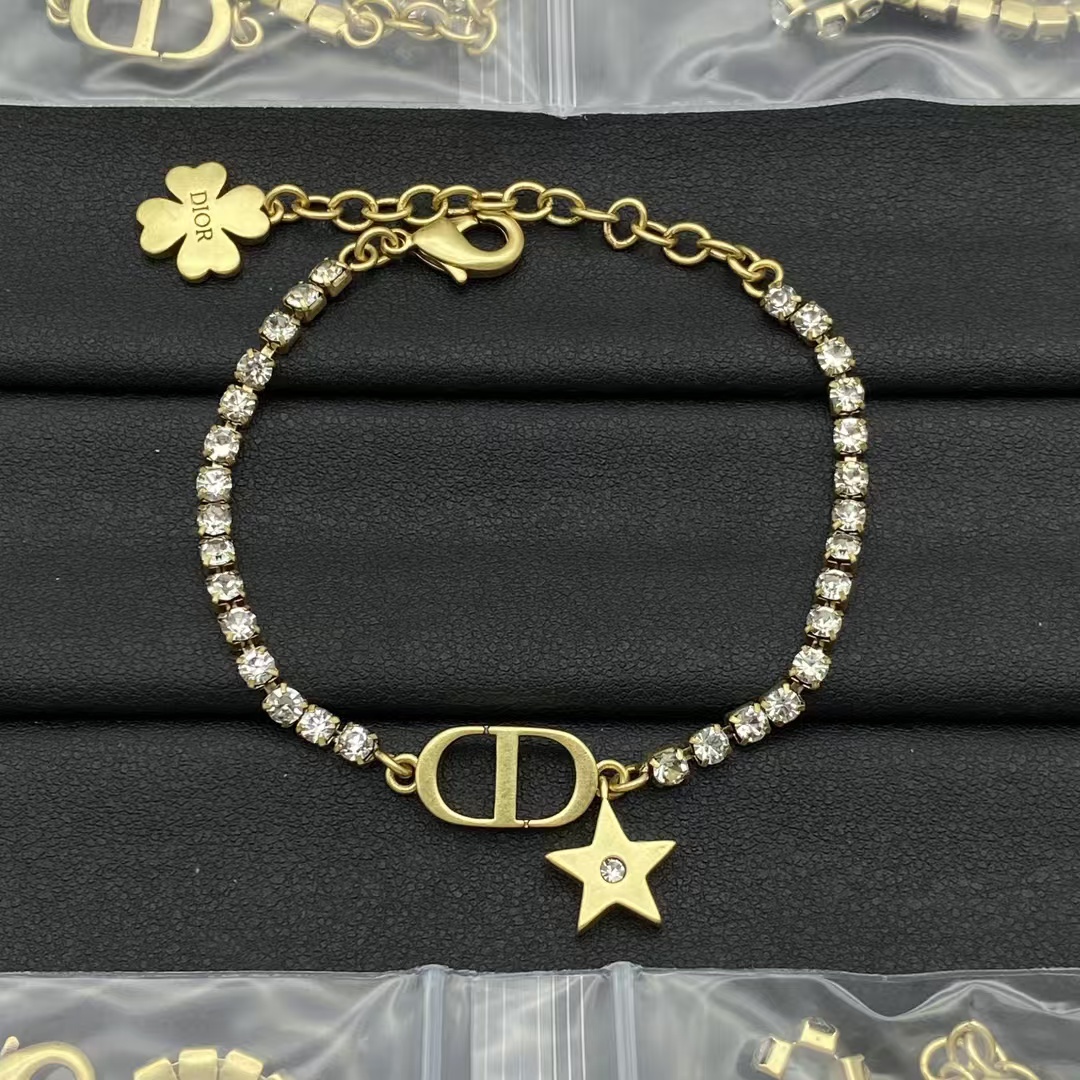 Replica Dior Diamond Chain Star Bracelet