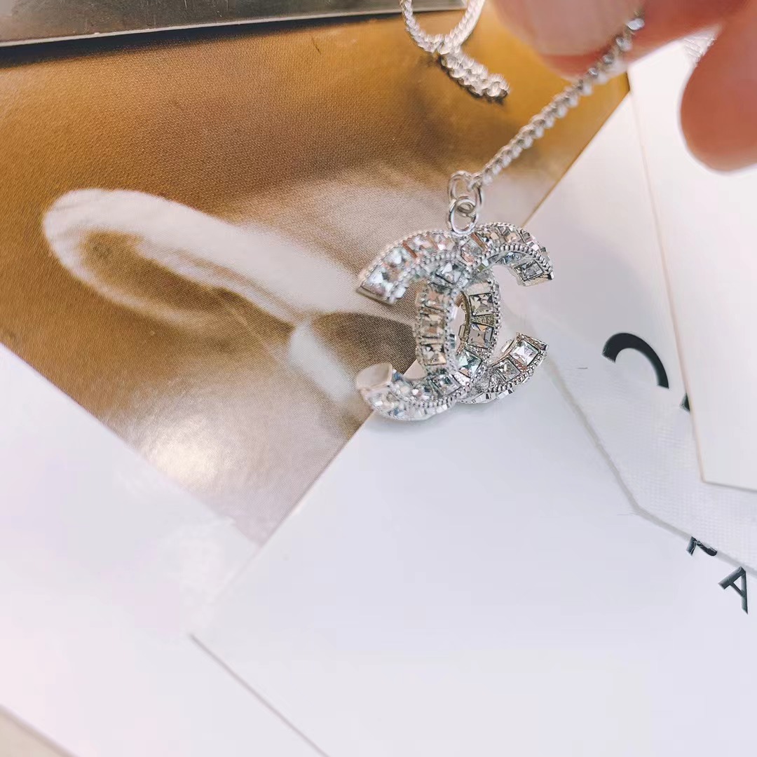 Replica Chanel Silver Color Tassel Pendant Necklace