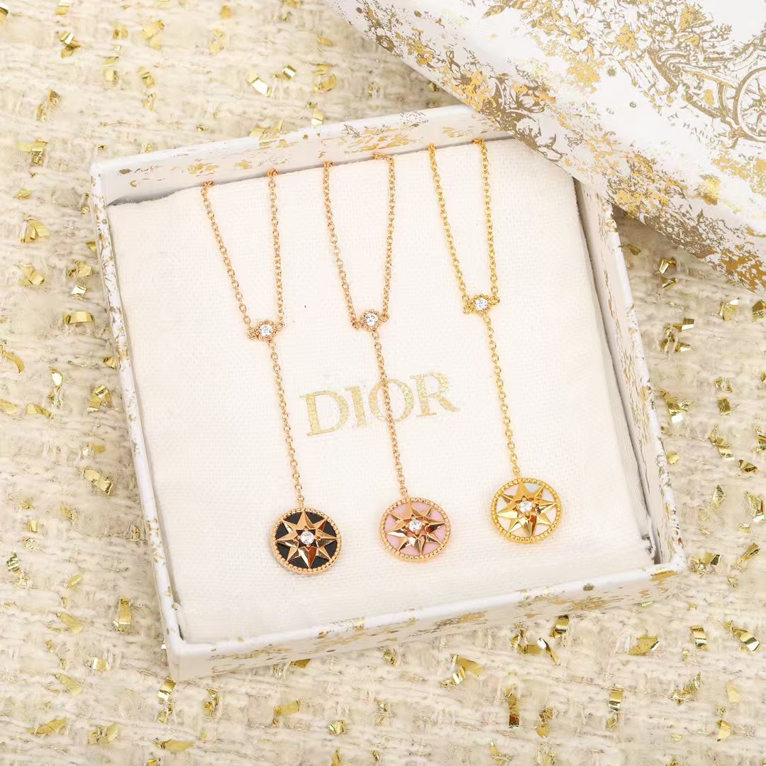 Replica Dior Rose Des Vents Compass Pendant Y Necklace