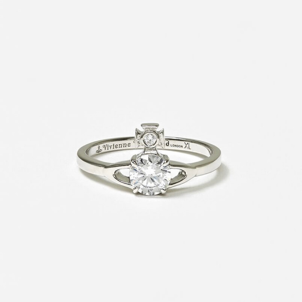 Replica Vivienne Westwood Silver Saturn Diamond Ring