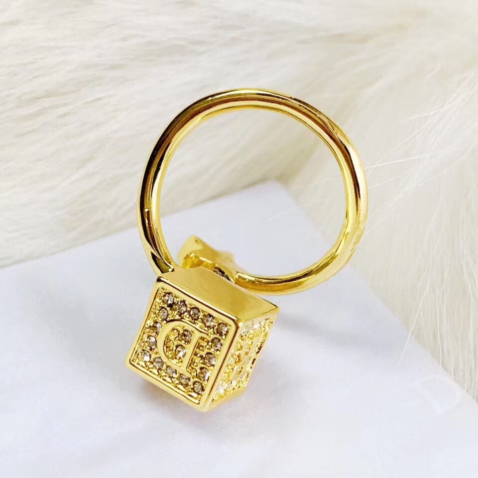 Replica Dior Cube and Star Open Ring