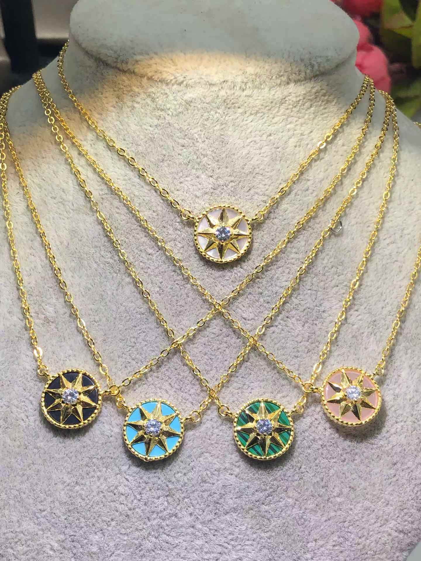 Replica Dior Rose Des Vents Pendant Necklace