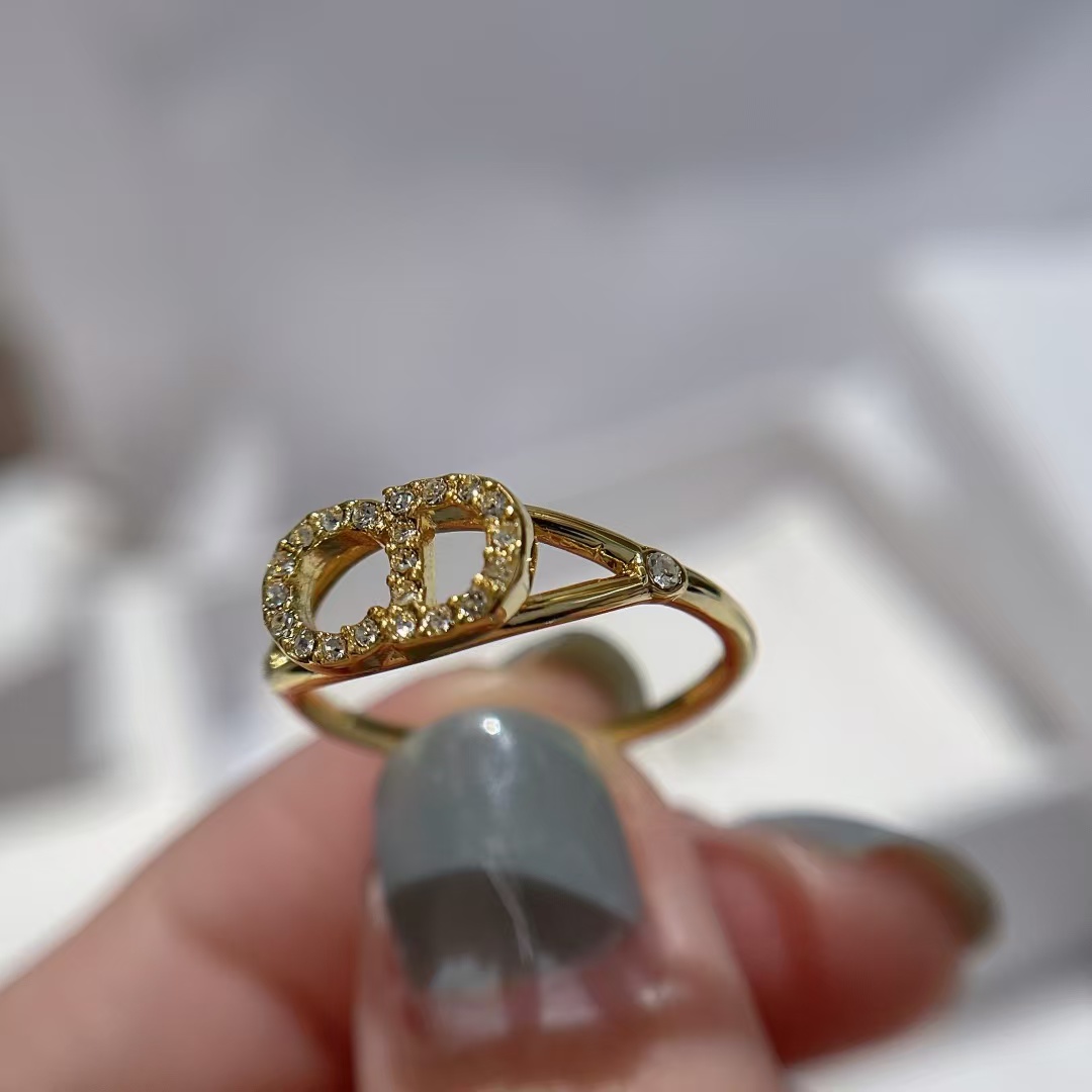 Replica Dior CD Paved Diamond Ring