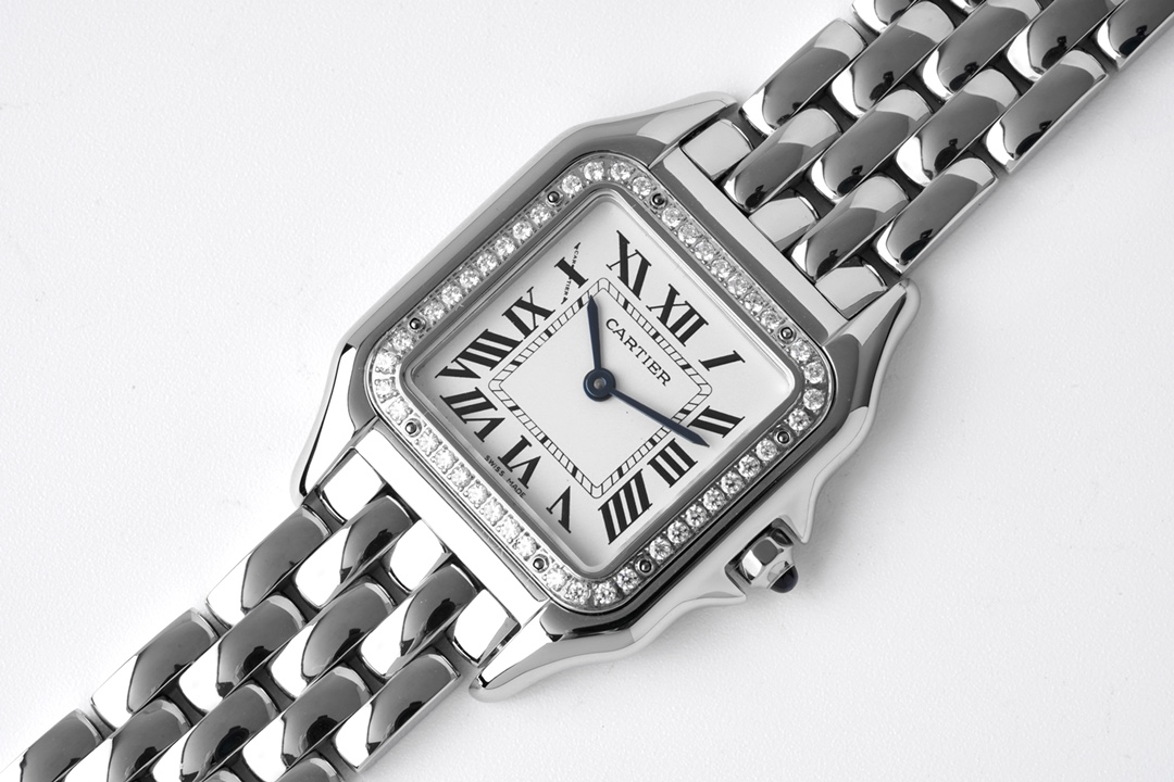 Replica Cartier Silver Panthère de Watch - Medium 27*37MM