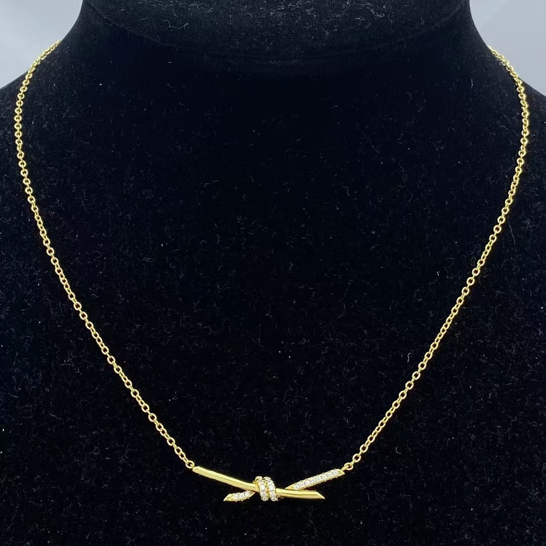Replica Tiffany Knot Pendant Necklace