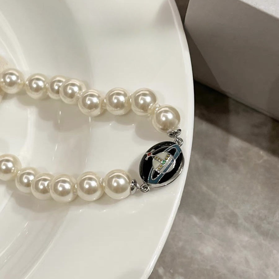 Replica Vivienne Westwood Enamel Epoxy Saturn Bracelet
