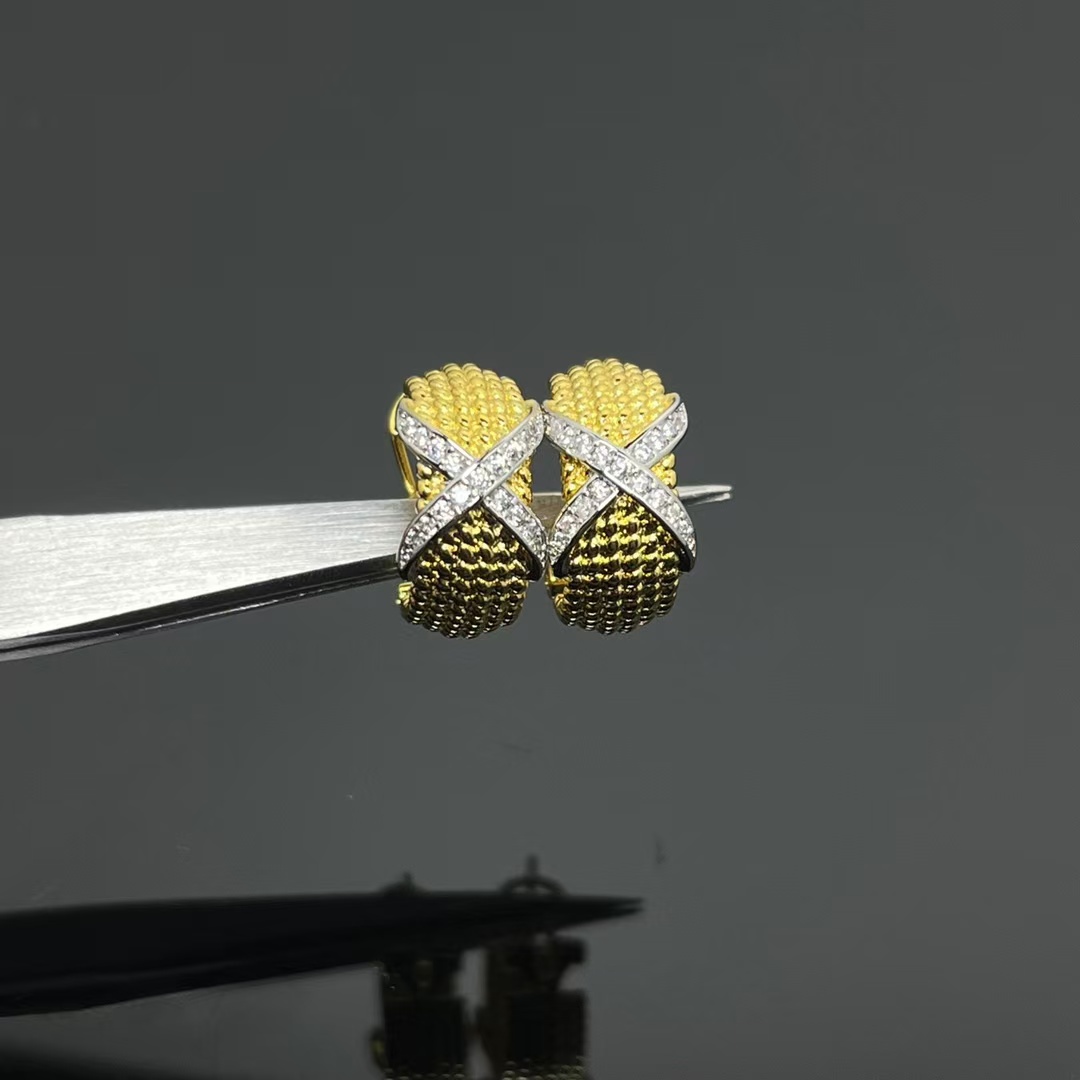 Replica Tiffany Rope Six-Row Ear Clips Earrings