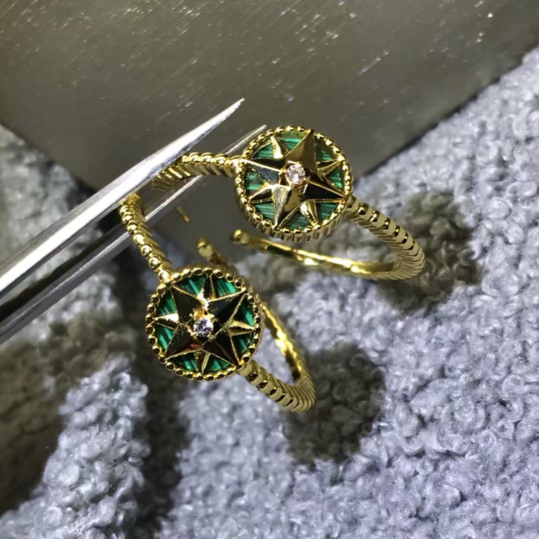 Replica Dior Hoop Rose Des Vents Earrings