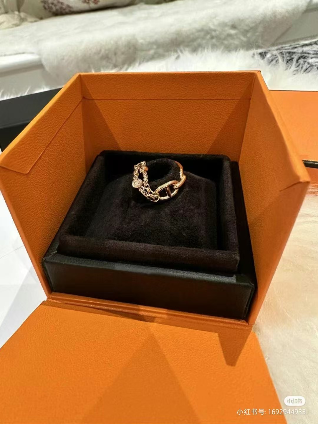 Replica Hermes Chaine D'ancre Enchainee Ring