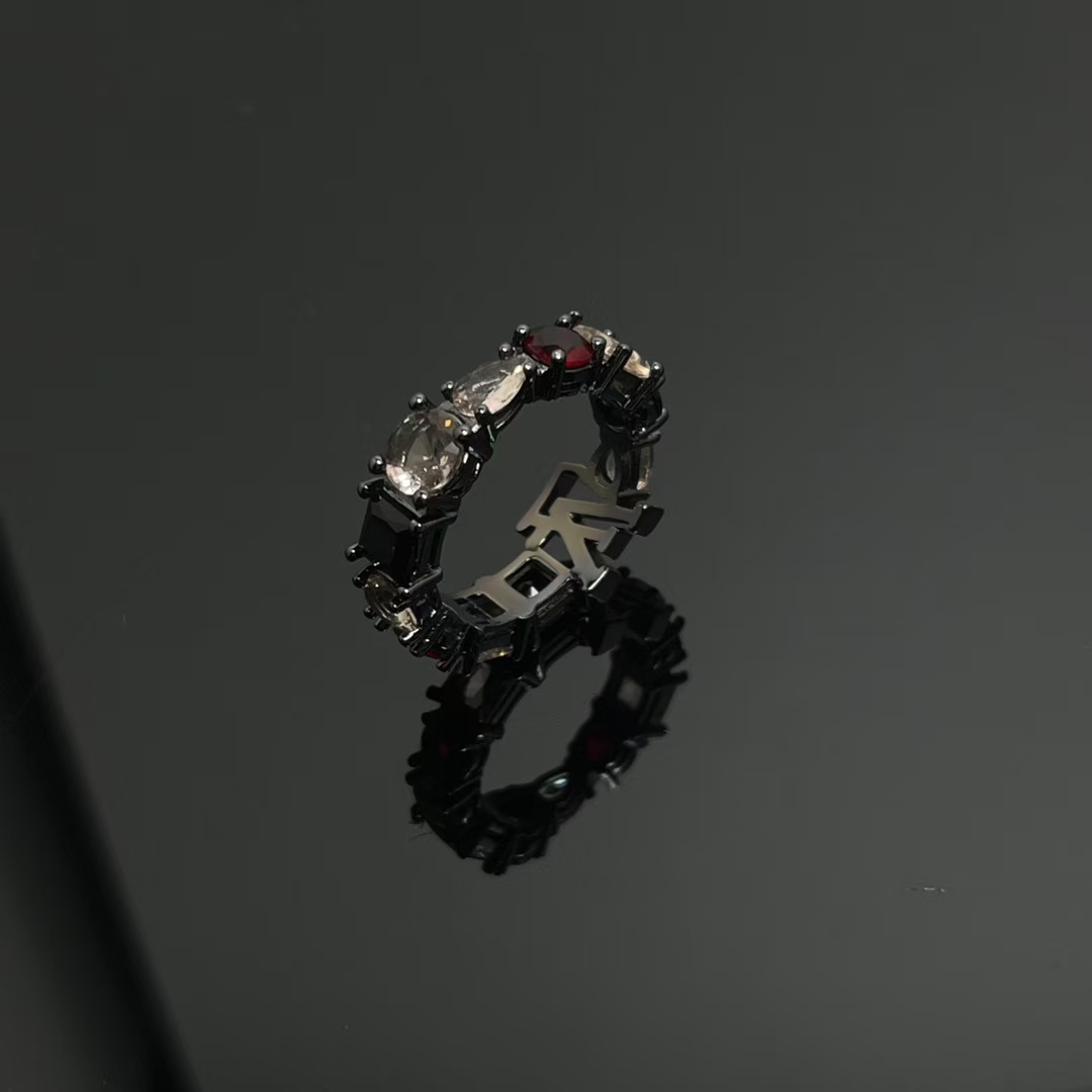Replica Louis Vuitton Unisex Wide Band Black Ring