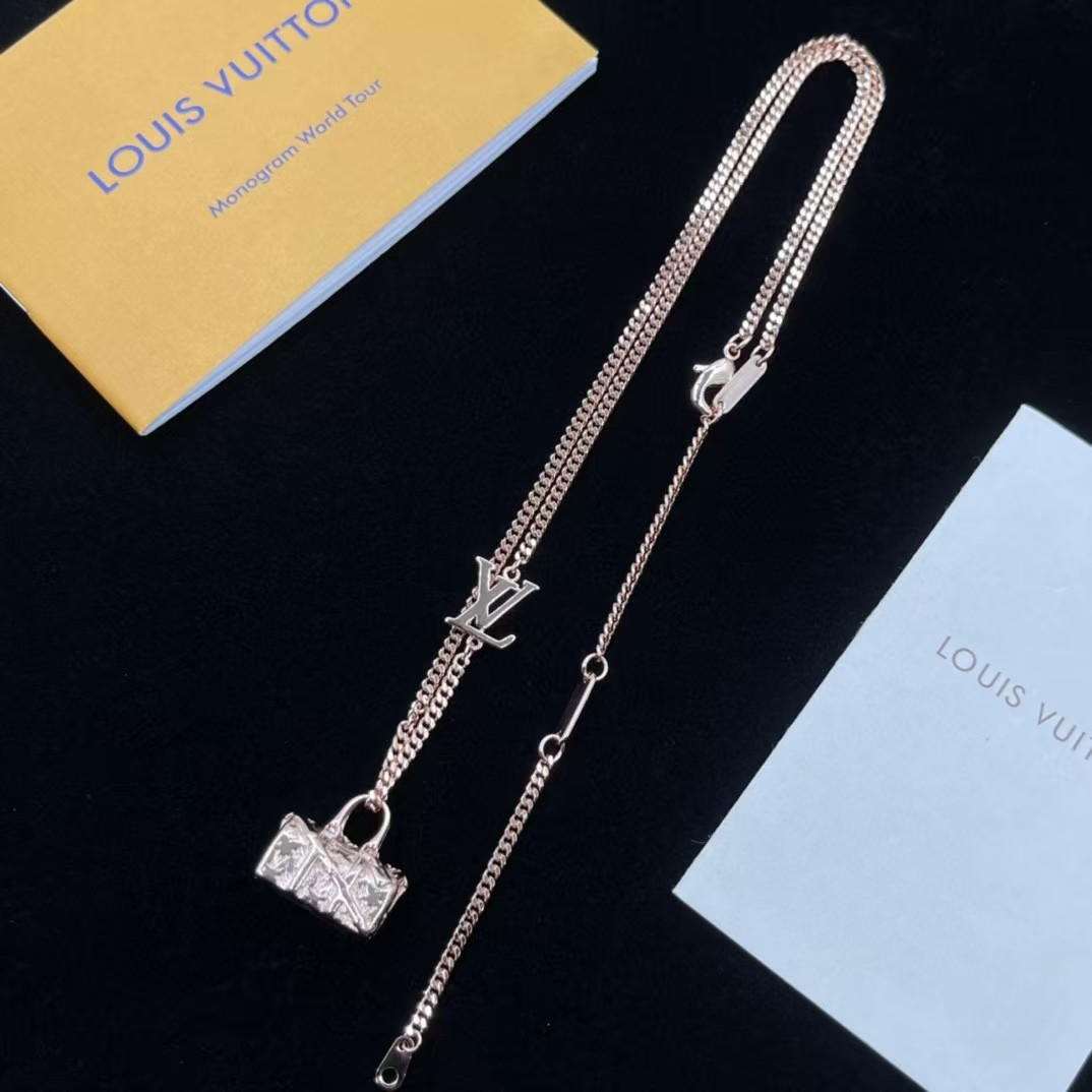 Replica Louis Vuitton Bag Pendant Necklace