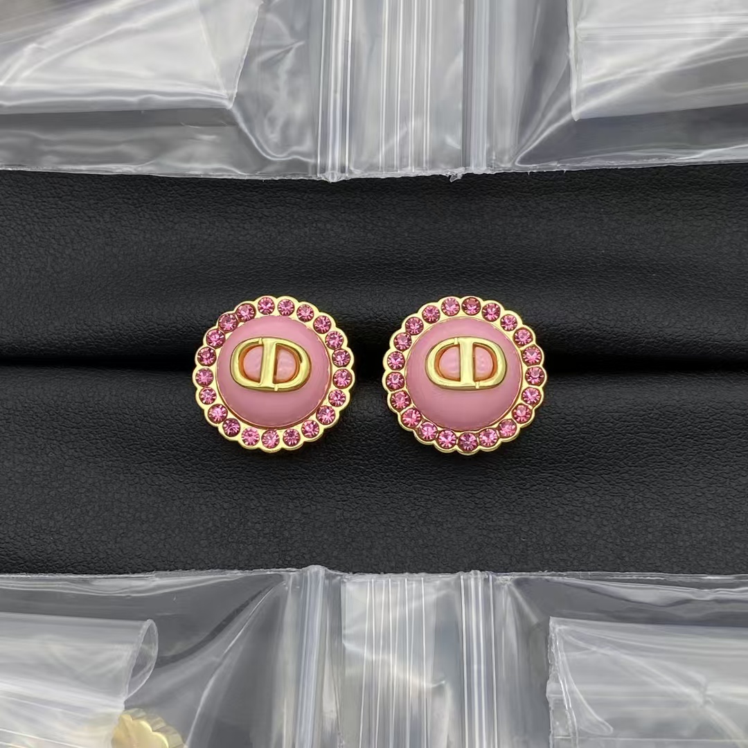 Replica Dior Petit CD Baroque Stud Earrings