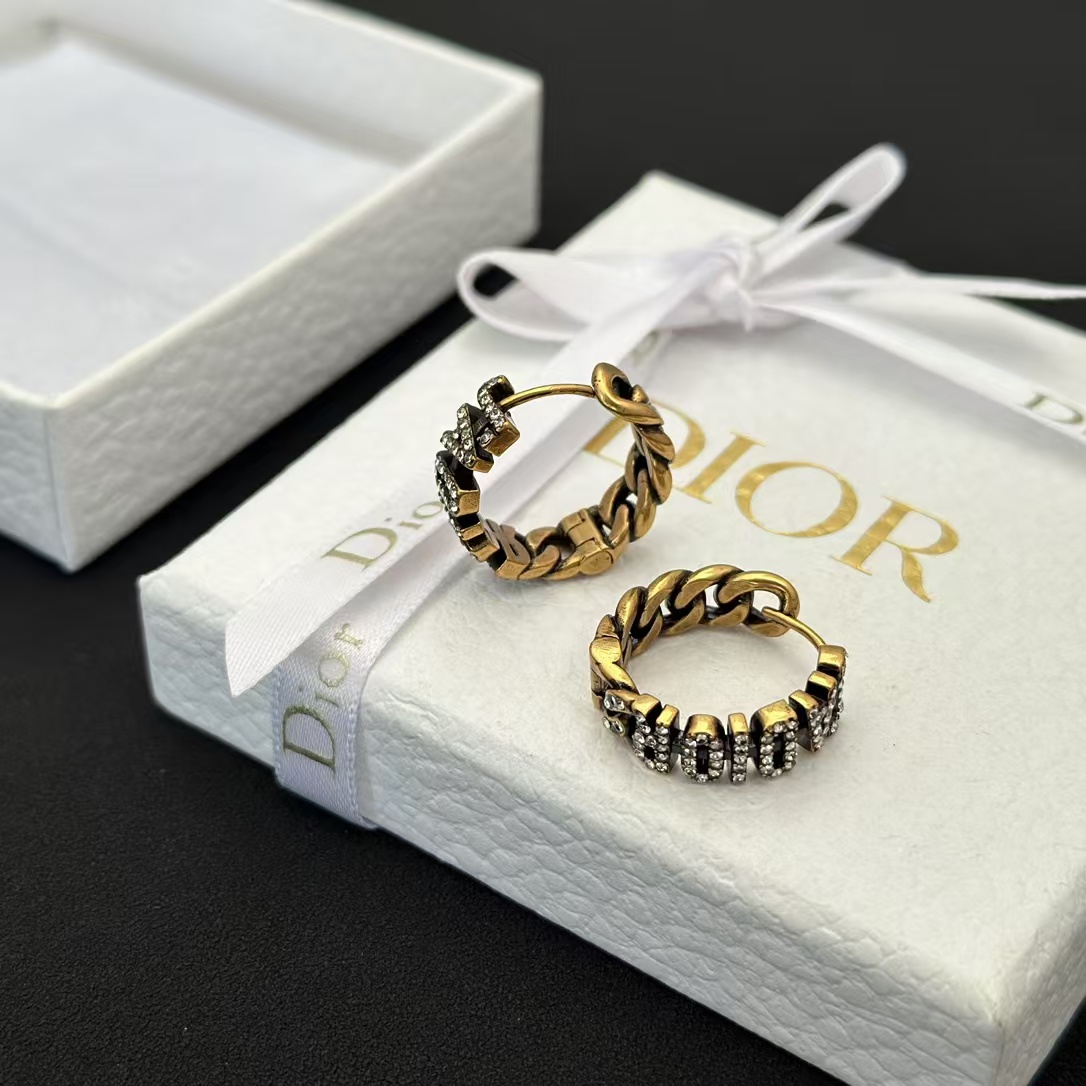 Replica Dior JADIOR Hoop Earrings Ring - Two Wear Ways