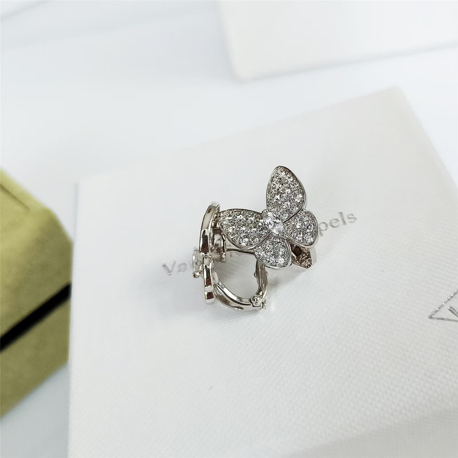 Replica Van Cleef & Arpels Two Butterfly Earrings