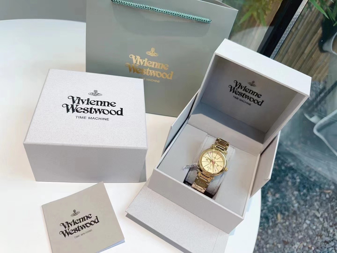 Replica Vivienne Westwood Elegant Gold Watch - 29MM
