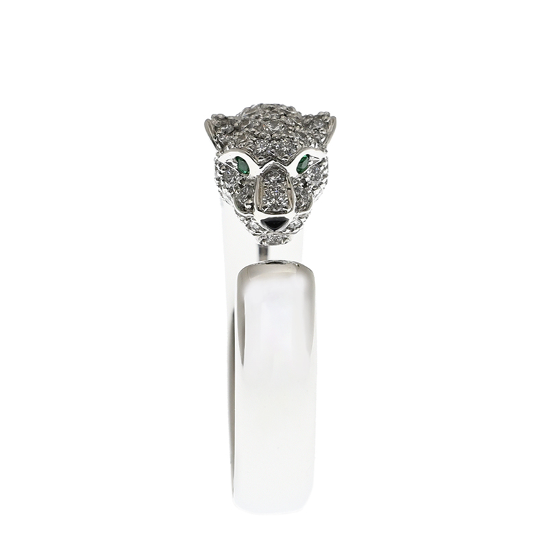 Replica NEW CARTIER PANTHÈRE DE CARTIER RING N4765952 18kt WHITE GOLD & DIAMONDS  SILVER