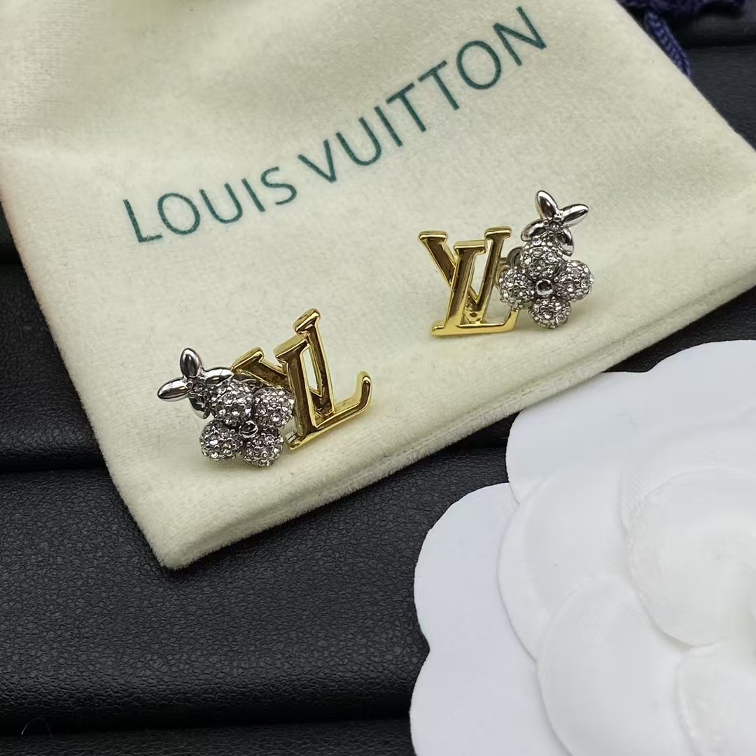 Replica Louis Vuitton Mixed Color Stud Earrings