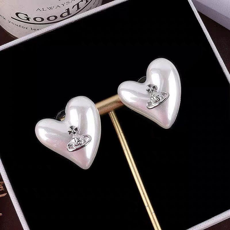 Replica Vivienne Westwood Heart Saturn Earrings