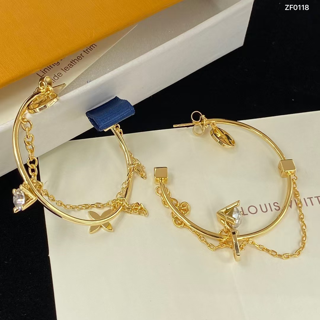 Replica Louis Vuitton Large C Hoop Earrings